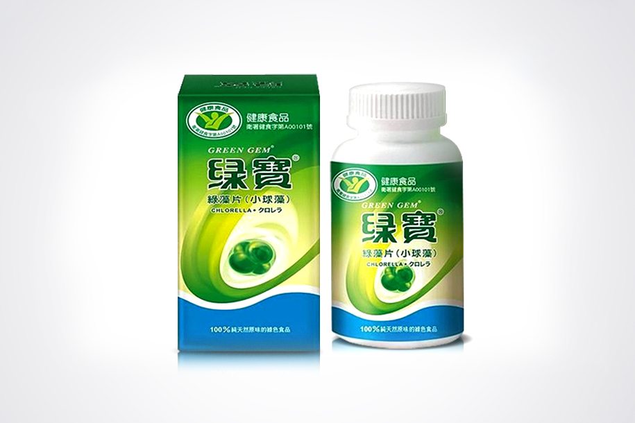 綠寶綠藻片包裝設計 去看看